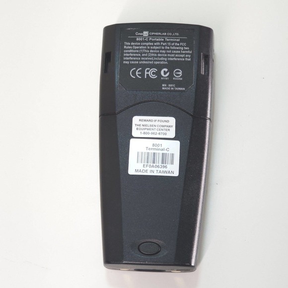 Cipher Lab 8001-C LCD Display Portable Nielsen Laser Terminal Bar code Scanner - Picture 2 of 6